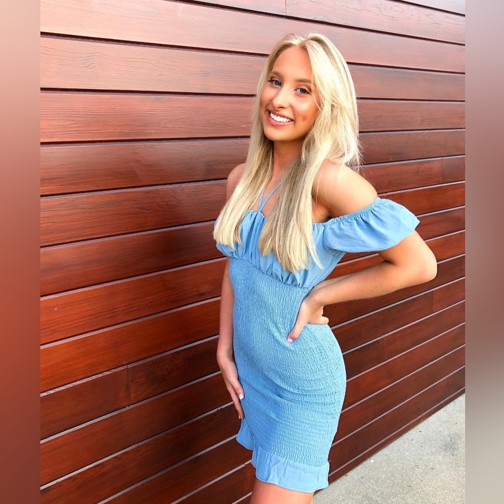 Baby Blue Mini Dress